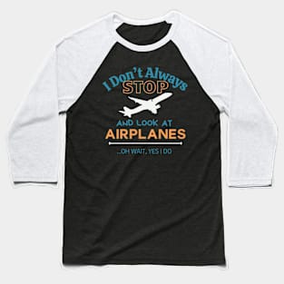 Airplane Baseball T-Shirt